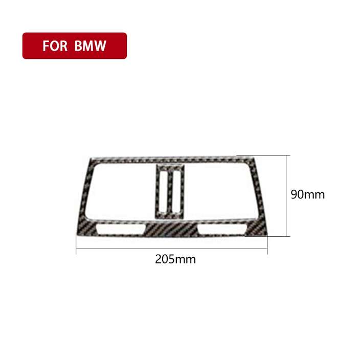 Car Carbon Fiber Solid Color Rear Air Outlet Decorative Sticker for BMW E70 X5 / E71 X6 2009-2013, L