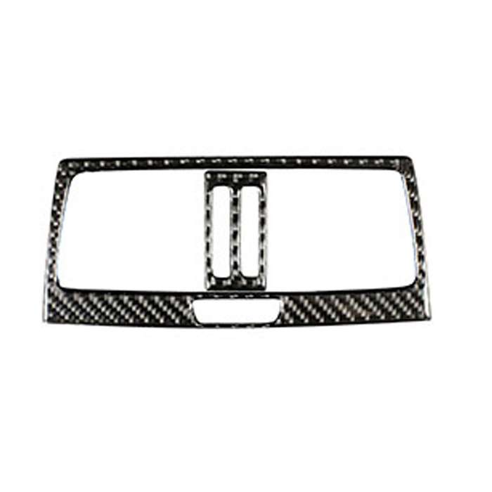 Car Carbon Fiber Solid Color Rear Air Outlet Decorative Sticker for BMW E70 X5 / E71 X6 2009-2013, L