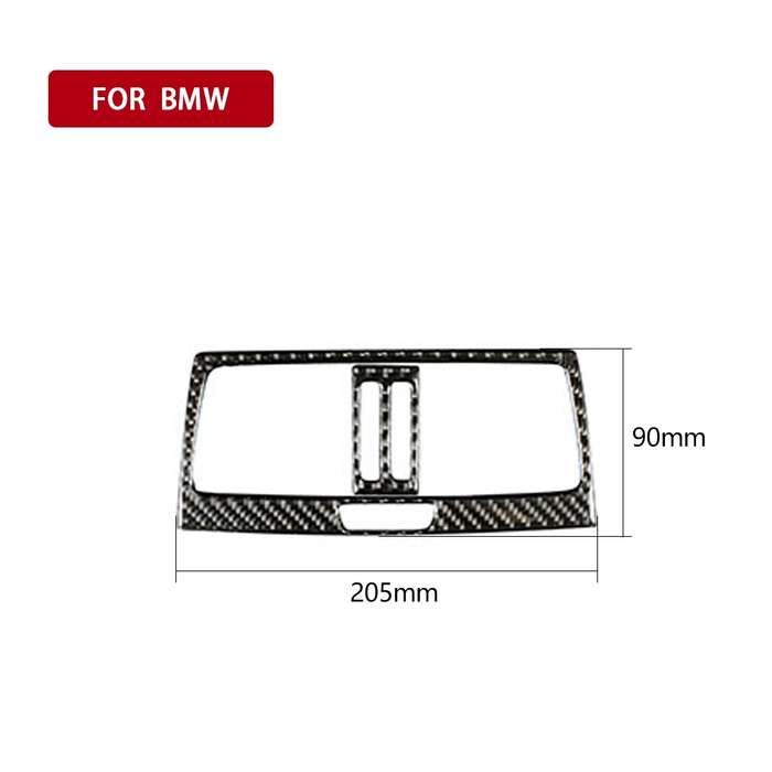 Car Carbon Fiber Solid Color Rear Air Outlet Decorative Sticker for BMW E70 X5 / E71 X6 2009-2013, L