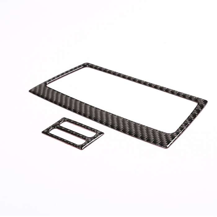Car Carbon Fiber Solid Color Rear Air Outlet Decorative Sticker for BMW E70 X5 / E71 X6 2009-2013, L
