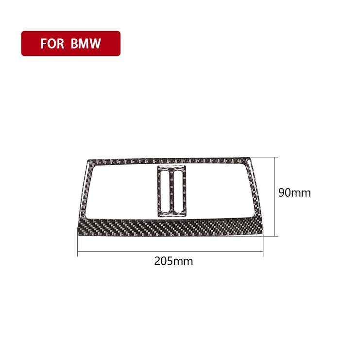 Car Carbon Fiber Solid Color Rear Air Outlet Decorative Sticker for BMW E70 X5 / E71 X6 2009-2013, L