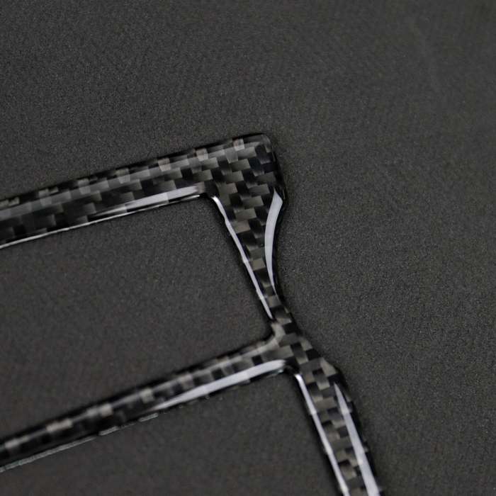 2 in 1 Car Carbon Fiber Solid Color Reading Light Decorative Sticker for BMW E70 X5 / E71 X6 2008-20