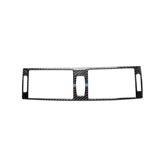 Car Carbon Fiber Tricolor Middle Air Outlet Decorative Sticker for BMW E70 X5 / E71 X6 2008-2013, Le