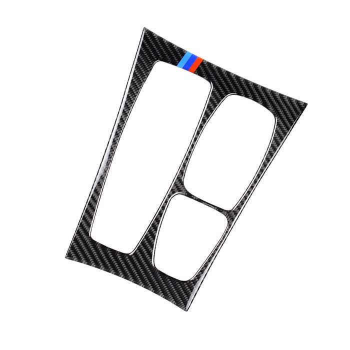 Car Carbon Fiber Tricolor Gear Panel Decorative Sticker for BMW X5 2008-2013 / X6 2009-2014, High Co