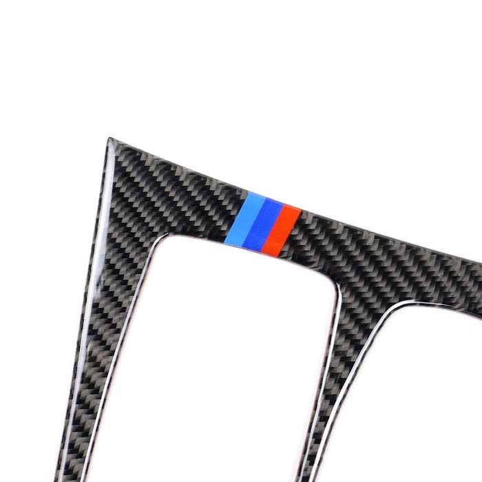 Car Carbon Fiber Tricolor Gear Panel Decorative Sticker for BMW X5 2008-2013 / X6 2009-2014, High Co