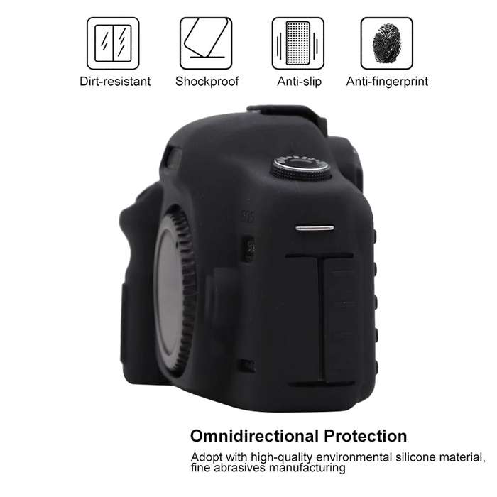 For Canon EOS 5D Mark II Soft Silicone Protective Case(Red)