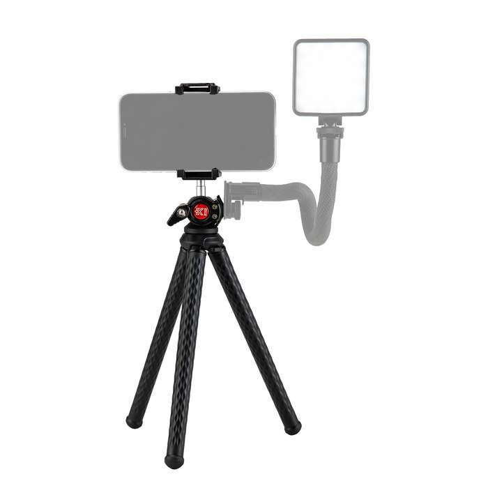 Fotopro RM-88+ Octopus Flexible Mini Desktop Tripod Mount with Phone Clamp (Black)
