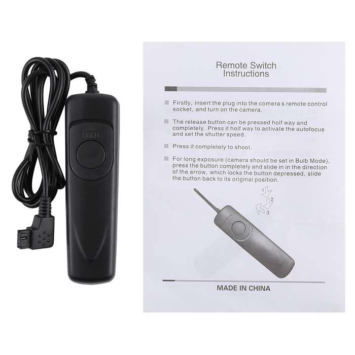 Cuely RM-S1AM Remote Switch Shutter Release Cord for Sony A900 / A700 / A350