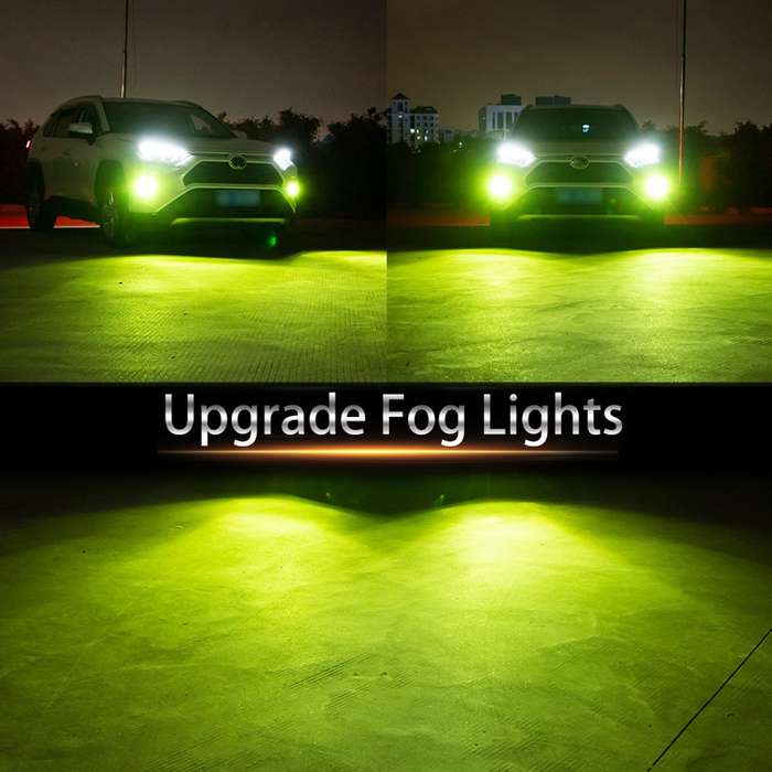 H11 2 PCS DC12-24V / 10.5W Car Double Colors Fog Lights with 24LEDs SMD-3030 & Constant Current, Box
