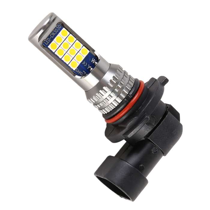 9006 2 PCS DC12-24V / 8.6W Car Fog Lights with 24LEDs SMD-3030 & Constant Current, Bag Packagin(Lime