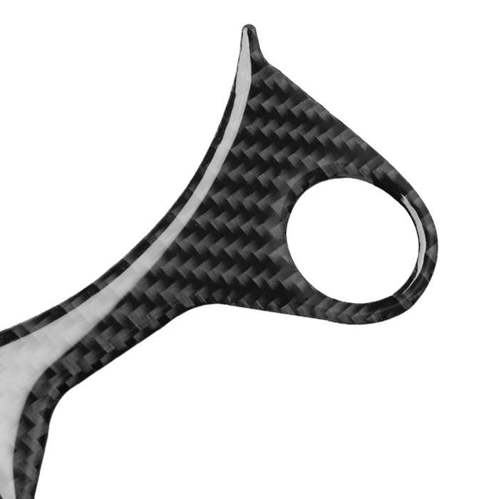 Car Carbon Fiber Half Gear Position Console Panel Decorative Sticker for Nissan 370Z Z34 2009-, Left