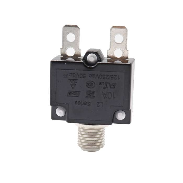 L2 Series 50V Car Overload Protector Manual Reset DC Circuit Breaker with Waterproof Cover, Current: