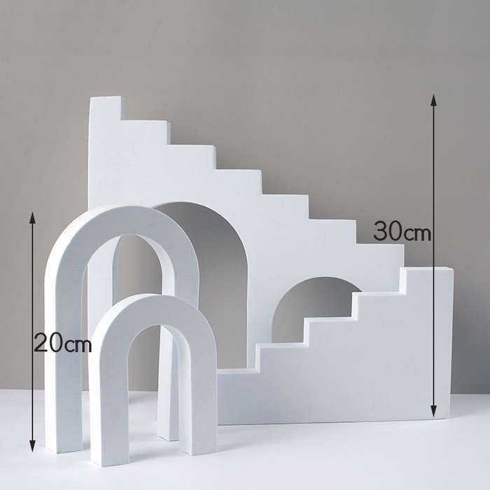 2 x Door Combo Kits Geometric Cube Solid Color Photography Photo Background Table Shooting Foam Prop