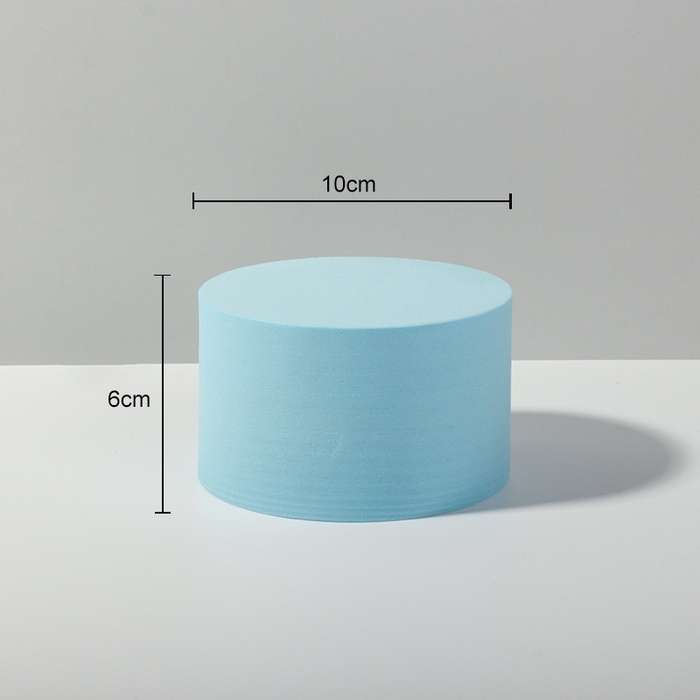 10 x 6cm Cylinder Geometric Cube Solid Color Photography Photo Background Table Shooting Foam P