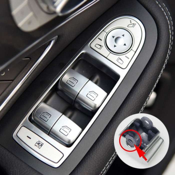 Car Window Glass Lift Switch Button for Mercedes-Benz W205 / W253 after 2015(No.2 Button)