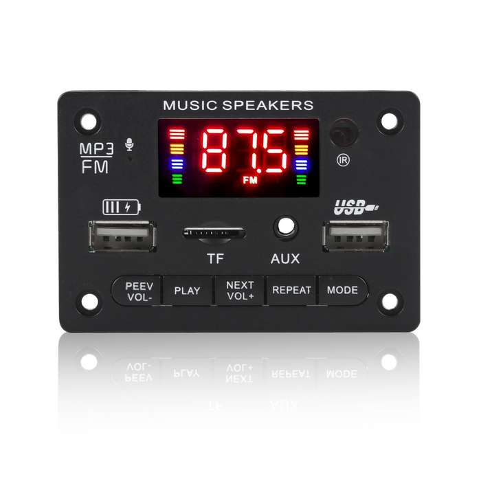 JX-809BT Car 12V Audio MP3 Player Decoder Board FM Radio USB, with Bluetooth / Remote Control / Reco
