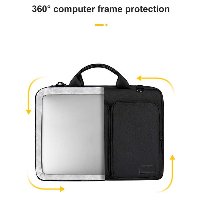 ST11 Polyester Thickened Laptop Bag with Detachable Shoulder Strap, Size:13.3 inch(Pink)