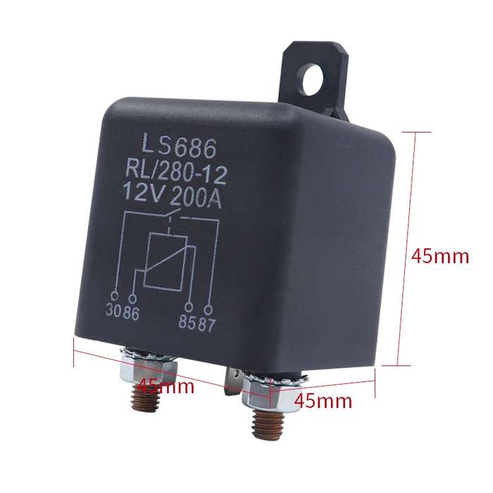 12V 1.8W Continuous Type 200A RV Modified Start Relay