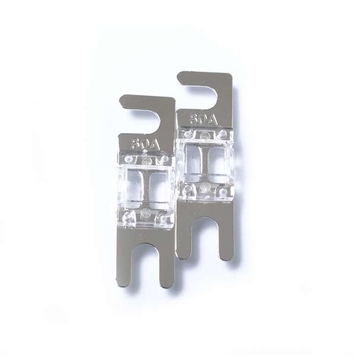 A0304 Transparent 5 PCS Car Audio AFS Mini ANL 80A Fuse Nicked Plated