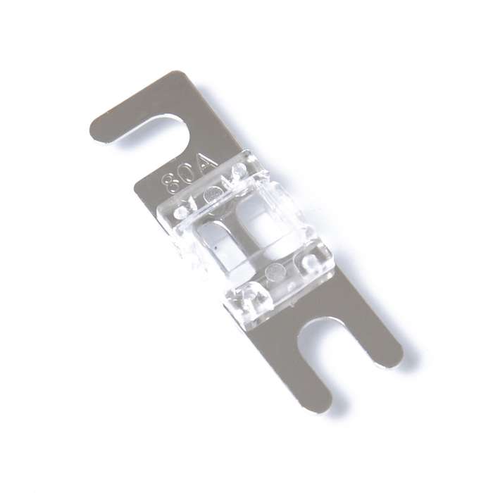 A0304 Transparent 5 PCS Car Audio AFS Mini ANL 80A Fuse Nicked Plated