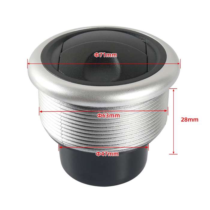 A5681-02 71mm RV Universal Air-conditioning Outlet, Hole Size: 63mm