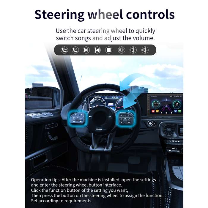 S-072A 7 inch IPS Screen Car Android Player GPS Navigation Bluetooth Touch Radio, Support Mirror Lin