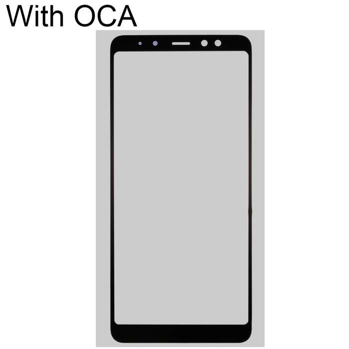 For Samsung Galaxy A8 2018 Front Screen Outer Glass Lens with OCA Optically Clear Adhesive