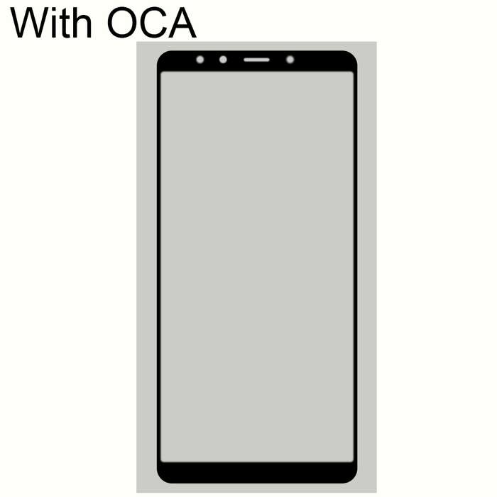 Front Screen Outer Glass Lens with OCA Optically Clear Adhesive for Xiaomi Mi 6X(Black)
