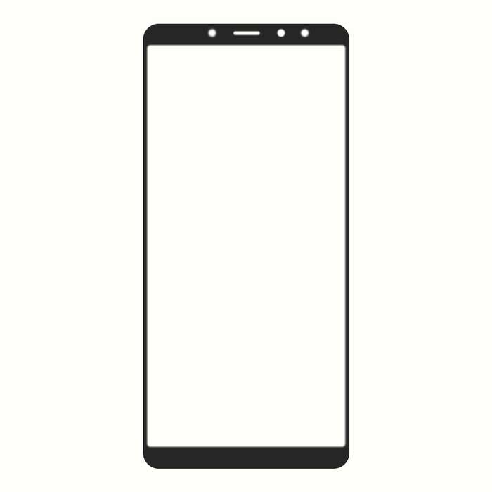 Front Screen Outer Glass Lens with OCA Optically Clear Adhesive for Xiaomi Mi 6X(Black)