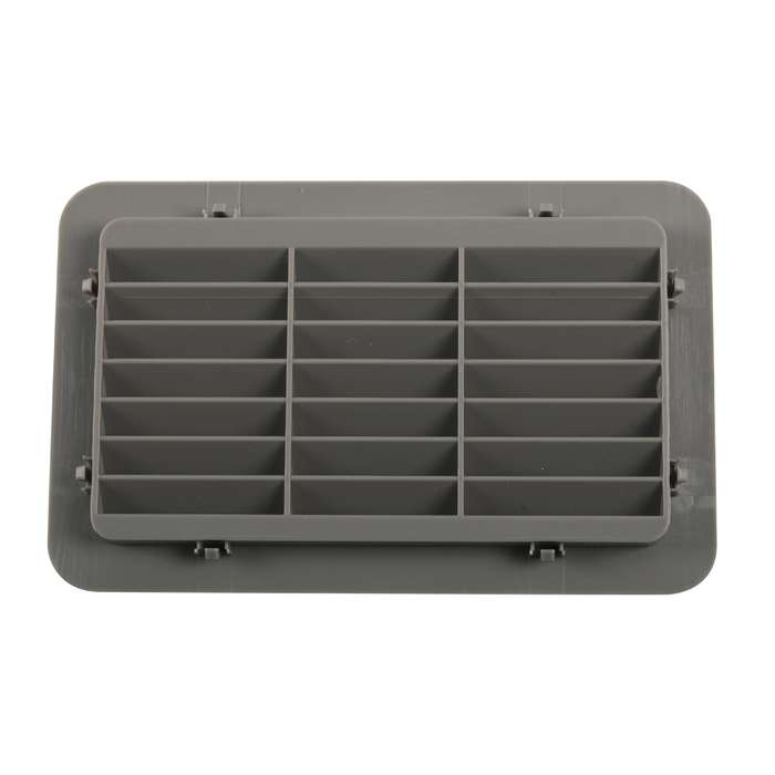 A6787 193x122mm Snap-on RV / Bus Oblique Louver Outlet Panel(Grey)