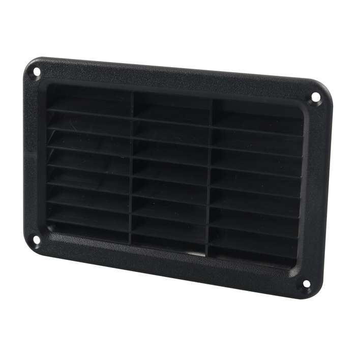 A6789 193x122mm RV / Bus Oblique Louver Outlet Panel with Screws(Black)