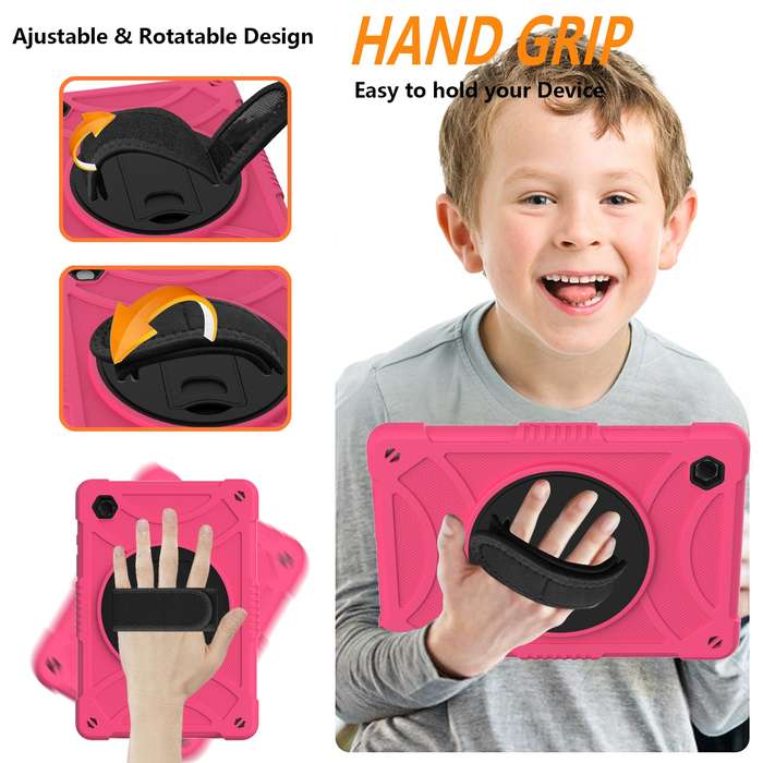 For Samsung Galaxy Tab A8 10.5 2021 Rotary Grab Silicone + PC Tablet Case(Colorful)