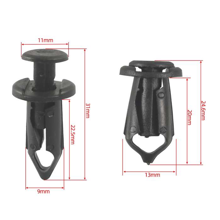 A6854 35 in 1 Car Hood Fender Bumper Fixing Kit for Infiniti G35 Sedan 2003-2008