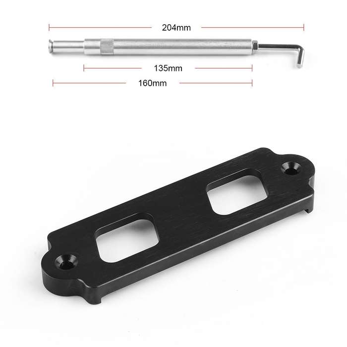Car Aluminum Alloy Battery Fixing Bracket for Honda Civic 1988-2000(Red)
