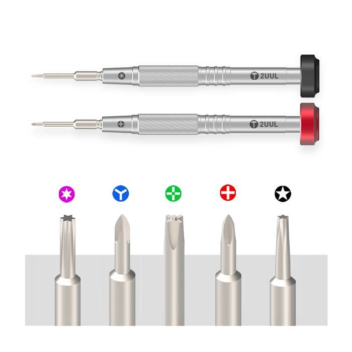2UUL Convex Cross 2.5mm Colorful Flyshaft Screwdriver