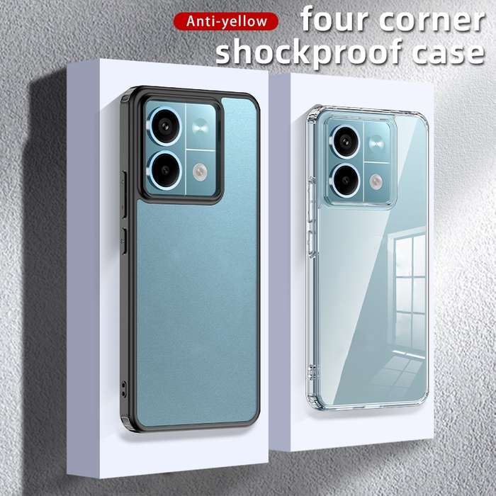 For Xiaomi Redmi Note 13 Armor Clear TPU Hard PC Phone Case(Clear)