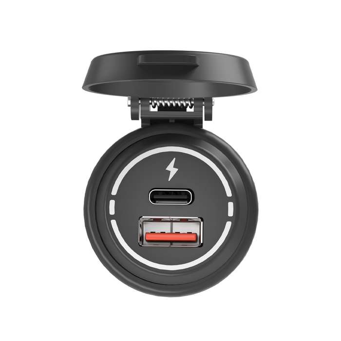 ZH-1786A2 QC3.0 USB-A + Type-C Dual Interface Car Charger, Cable Length: 60cm