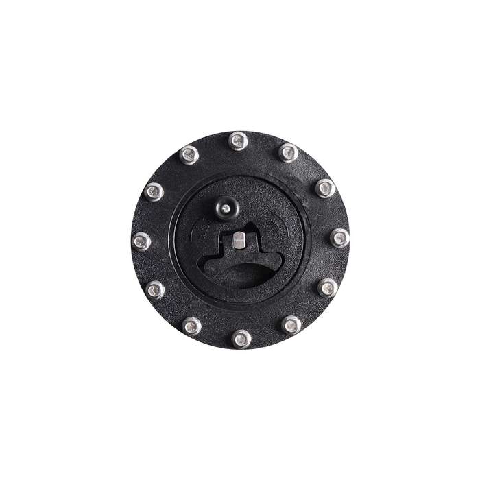 Car Modification Universal Fuel Cell Gas Tank Filler Cap with Nut(Black)
