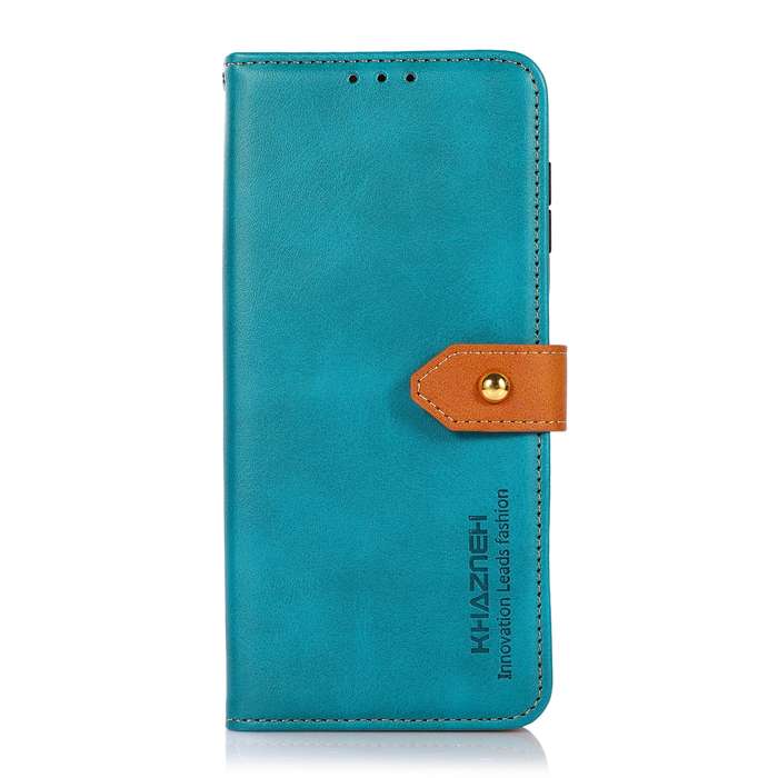 For Xiaomi Redmi Note 13R Pro KHAZNEH Cowhide Texture Flip Leather Phone Case(Blue)