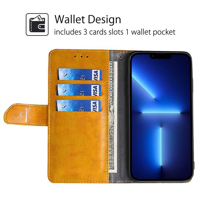 For Realme 12 Pro 5G Geometric Stitching Leather Phone Case(Yellow)