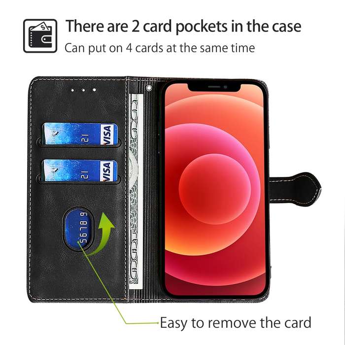 For Realme 12 5G Skin Feel Magnetic Buckle Leather Phone Case(Black)