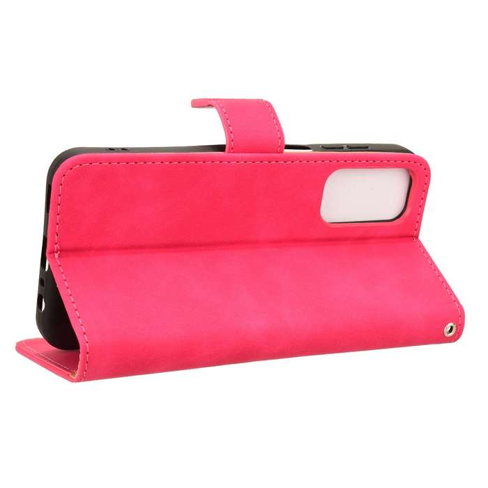 For Samsung Galaxy M15 5G Skin Feel Magnetic Flip Leather Phone Case(Rose Red)