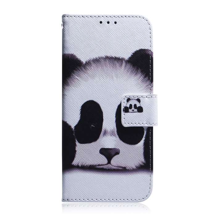 For Infinix Note 40 Pro 5G / 40 Pro 4G Coloured Drawing Flip Leather Phone Case(Panda)