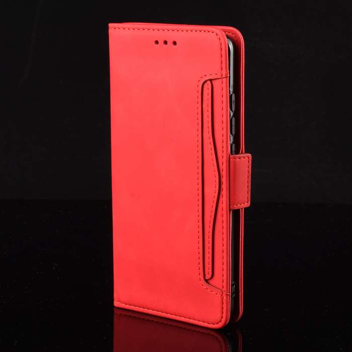 For Realme GT Neo6 SE 5G Skin Feel Calf Texture Card Slots Leather Phone Case(Red)