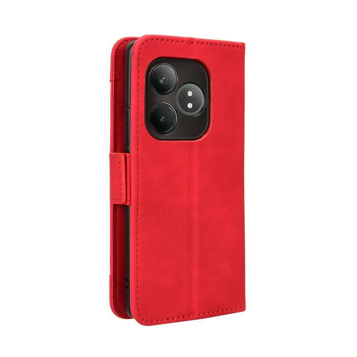 For Realme GT Neo6 SE 5G Skin Feel Calf Texture Card Slots Leather Phone Case(Red)