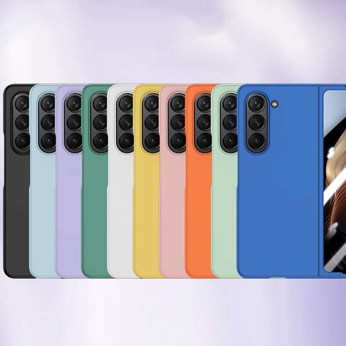For Samsung Galaxy Z Fold6 Fuel Injection Integrated PC Skin Feel Phone Case(White)