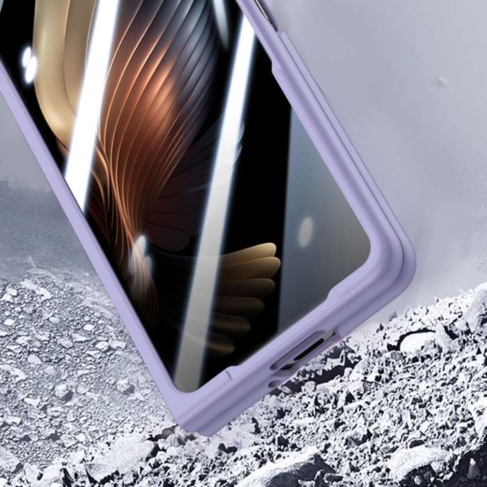For Samsung Galaxy Z Fold6 Fuel Injection Integrated PC Skin Feel Phone Case(White)
