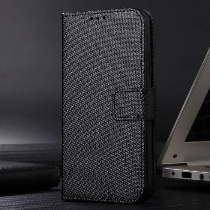 For vivo X100 5G Diamond Texture Leather Phone Case(Black)
