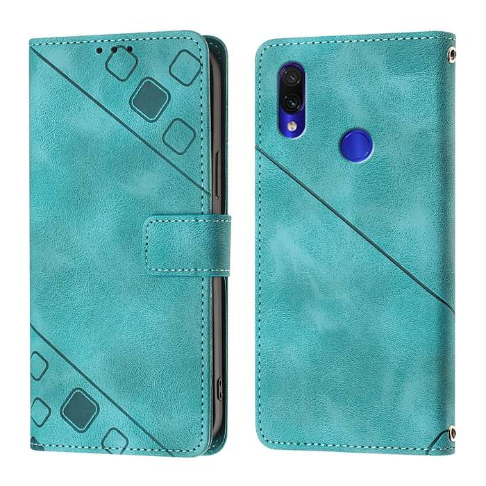 For Xiaomi Redmi Note 7 / Note 7 Pro Skin Feel Embossed Leather Phone Case(Green)