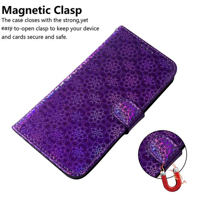 For Tecno Pova 6 5G / 6 Pro 5G Colorful Magnetic Buckle Leather Phone Case(Purple)